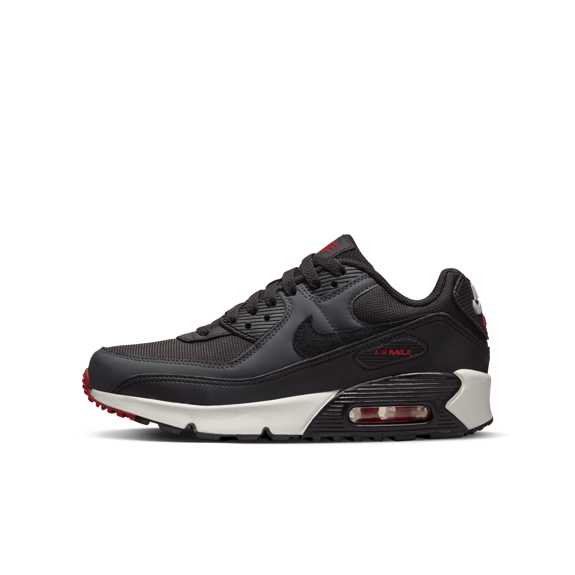 Air max 90 negro con rojo 2025