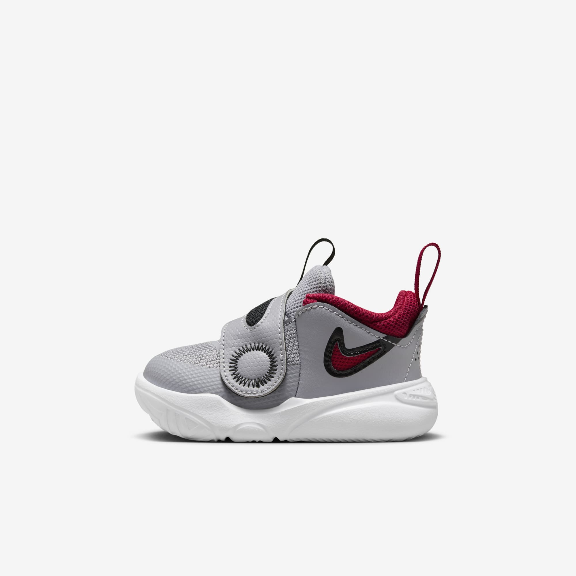 Gris Cemento/Rojo Gimnasio-Negro-Blanco