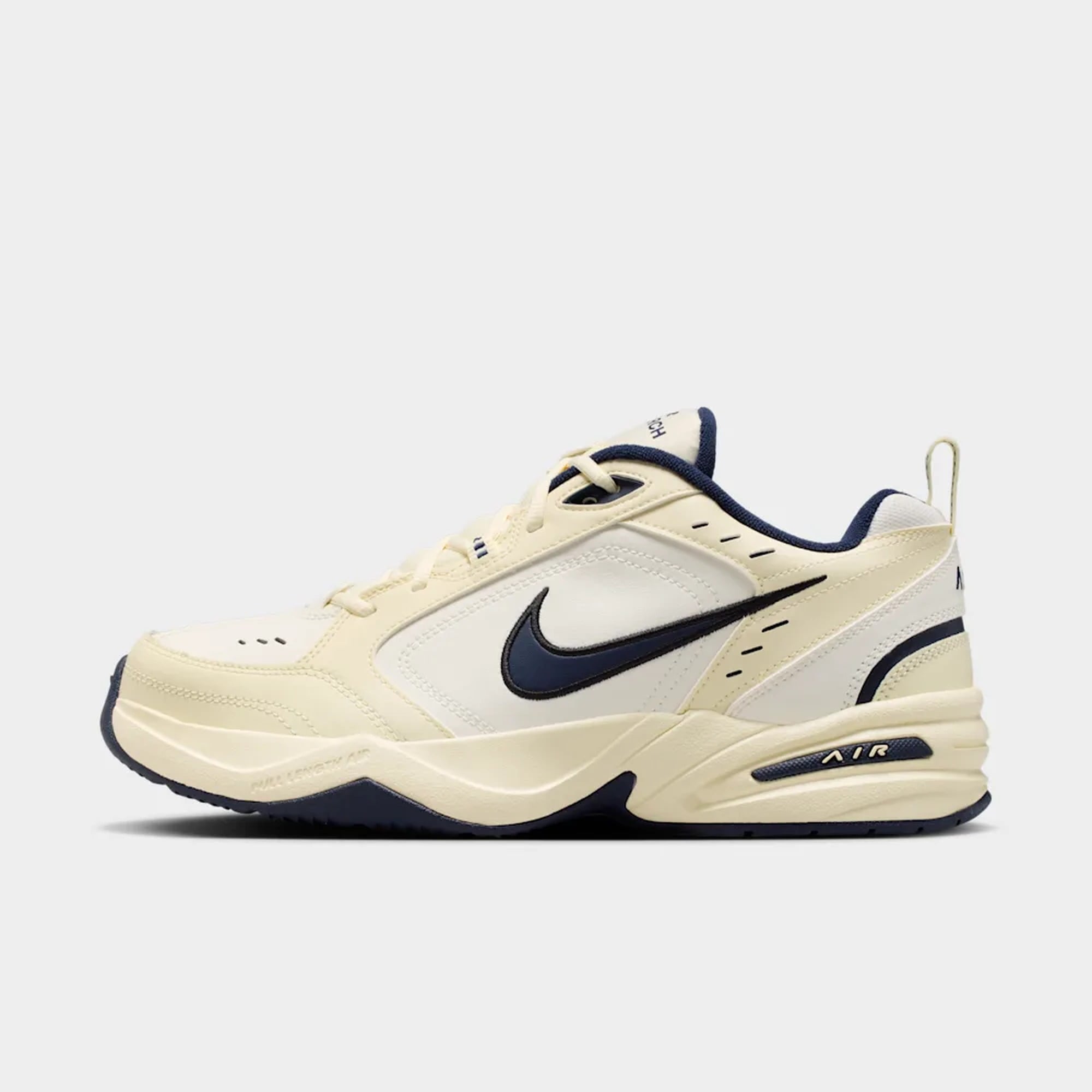 Nike Air Monarch IV, Leche de coco/Vela/Negro/Obsidiana